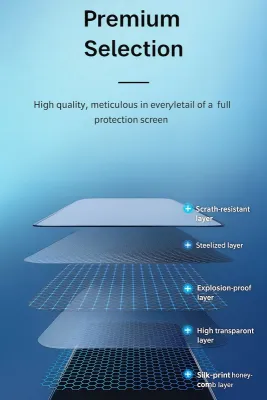 KUZOOM Premium Tempered Glass Screen Protector for iPhone 16 Plus Shatterproof Full Coverage